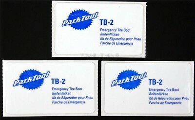 Park Tool Tb-2 Emergency Road / Mtb Bicycle Tire Repair Boot Kit - 3 Patch Pack
